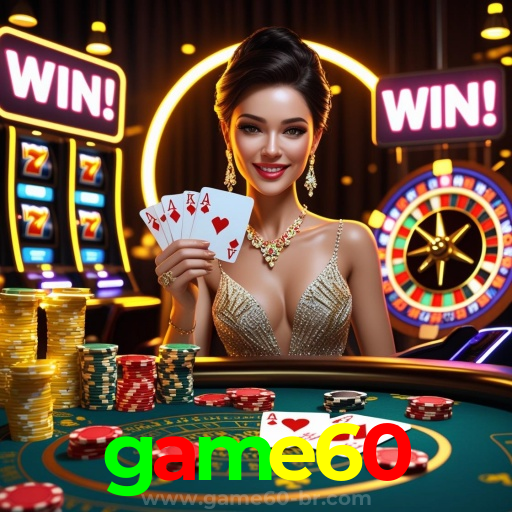game60: Jogos de Mesa ao Vivo - Imersão Total, Slots - Grandes Prêmios, Roleta - Altas Chances